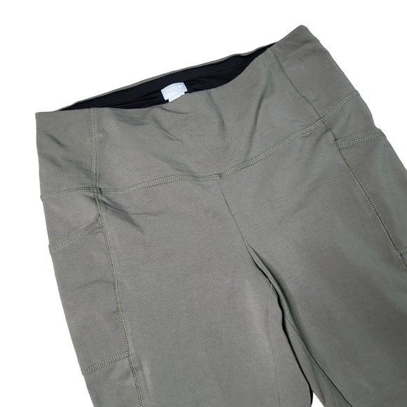 chicos stretchy grey green leggings size 2R Us 12 workout, athletic, gym, yoga - Picture 3 of 6